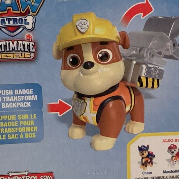 Paw Patrol Ultimate Rescue Construction Rubble Figure New Spin Master - Picture 8 of 10
